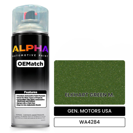 GEN. MOTORS USA ELKHART GREEN M. WA4284 OEMatch Spraycan