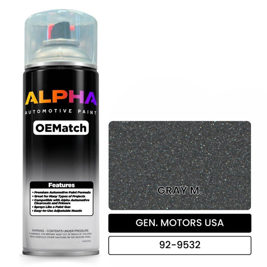 GEN. MOTORS USA GRAY M. 92-9532 OEMatch Spraycan