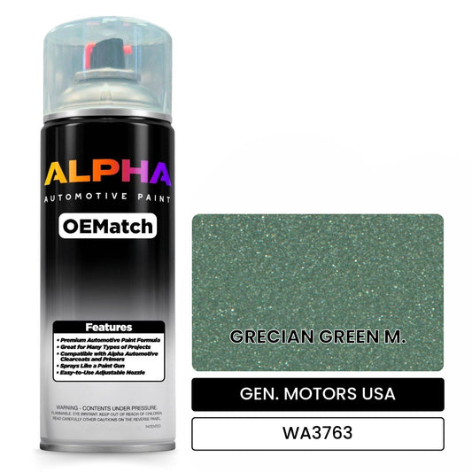 GEN. MOTORS USA GRECIAN GREEN M. WA3763 OEMatch Spraycan