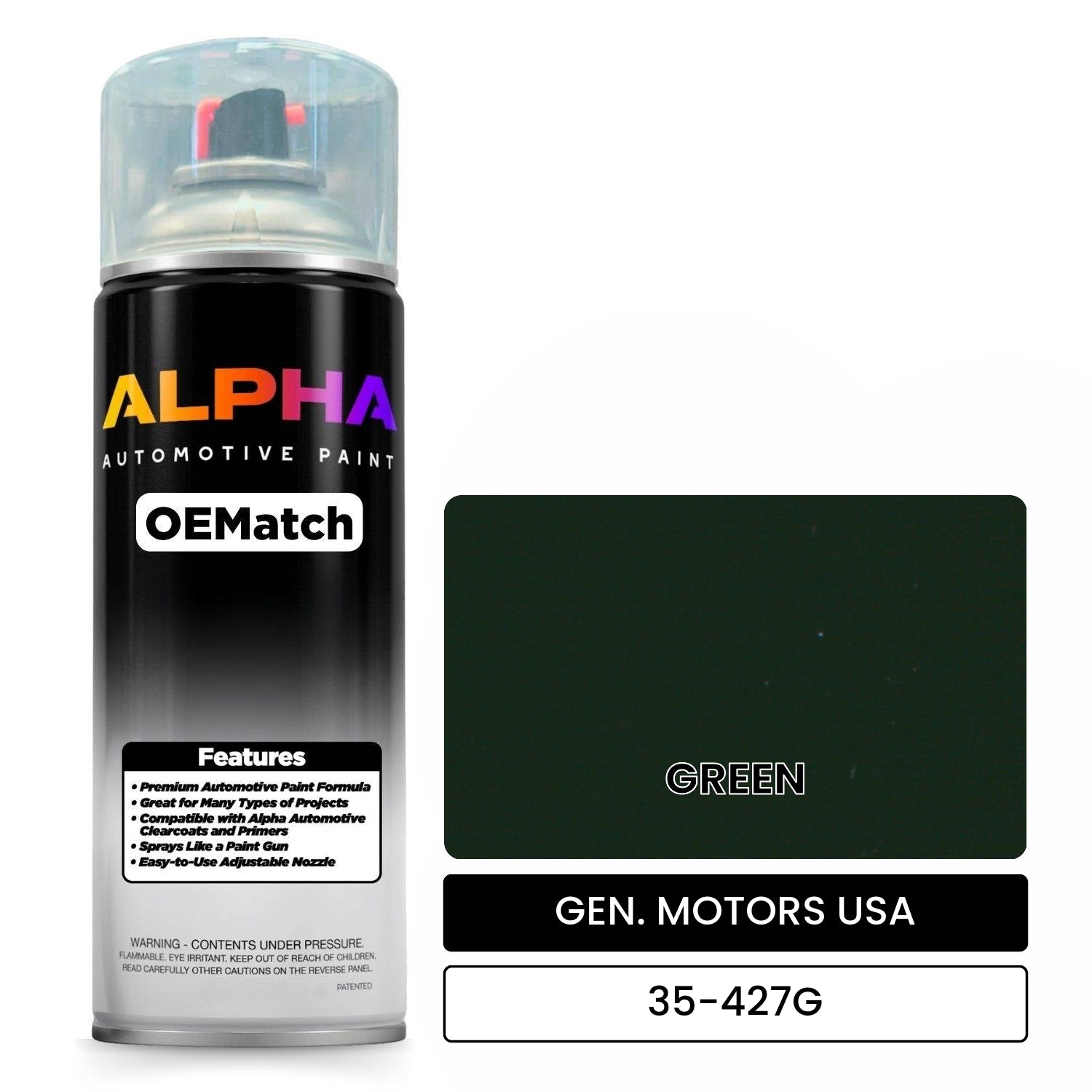 GEN. MOTORS USA GREEN 35-427G OEMatch Spraycan