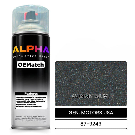 GEN. MOTORS USA GUNMETAL M. 87-9243 OEMatch Spraycan