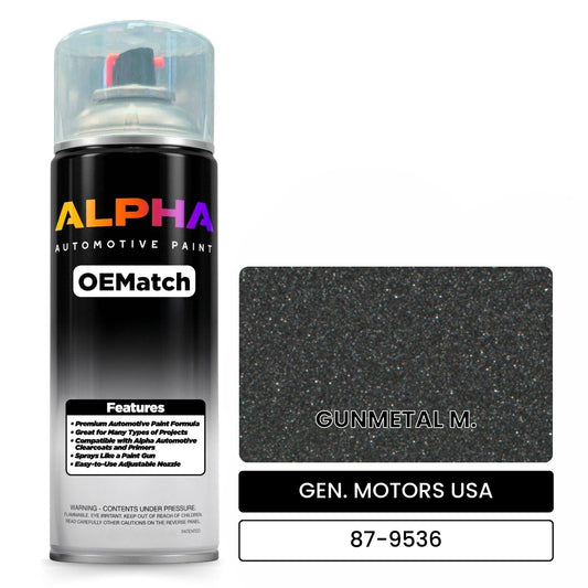 GEN. MOTORS USA GUNMETAL M. 87-9536 OEMatch Spraycan