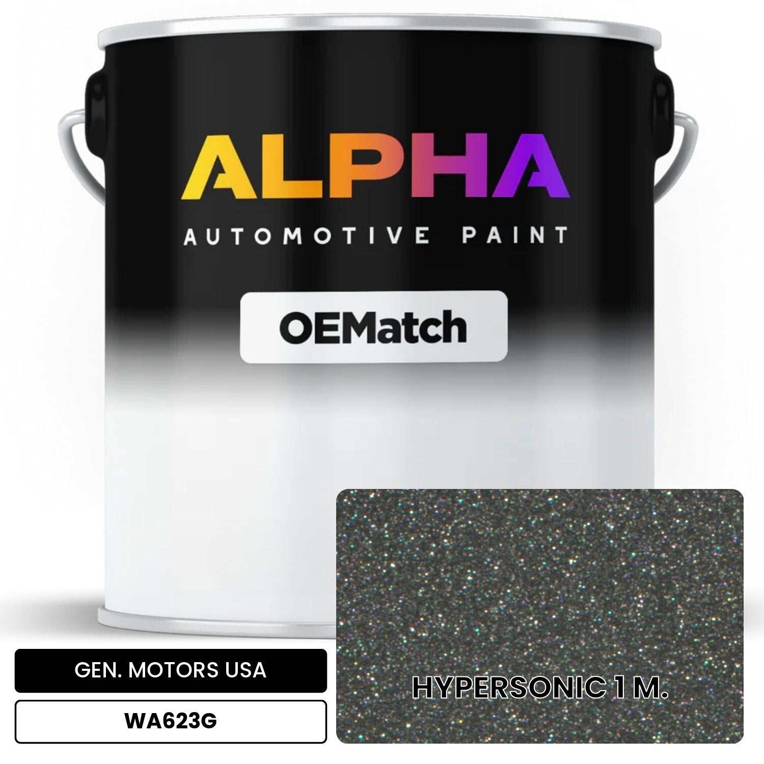 GEN. MOTORS USA HYPERSONIC 1 M. WA623G OEMatch Basecoat