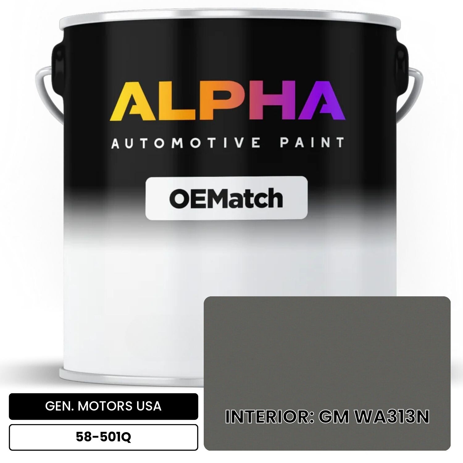 GEN. MOTORS USA INTERIOR: GM WA313N 58-501Q OEMatch Basecoat