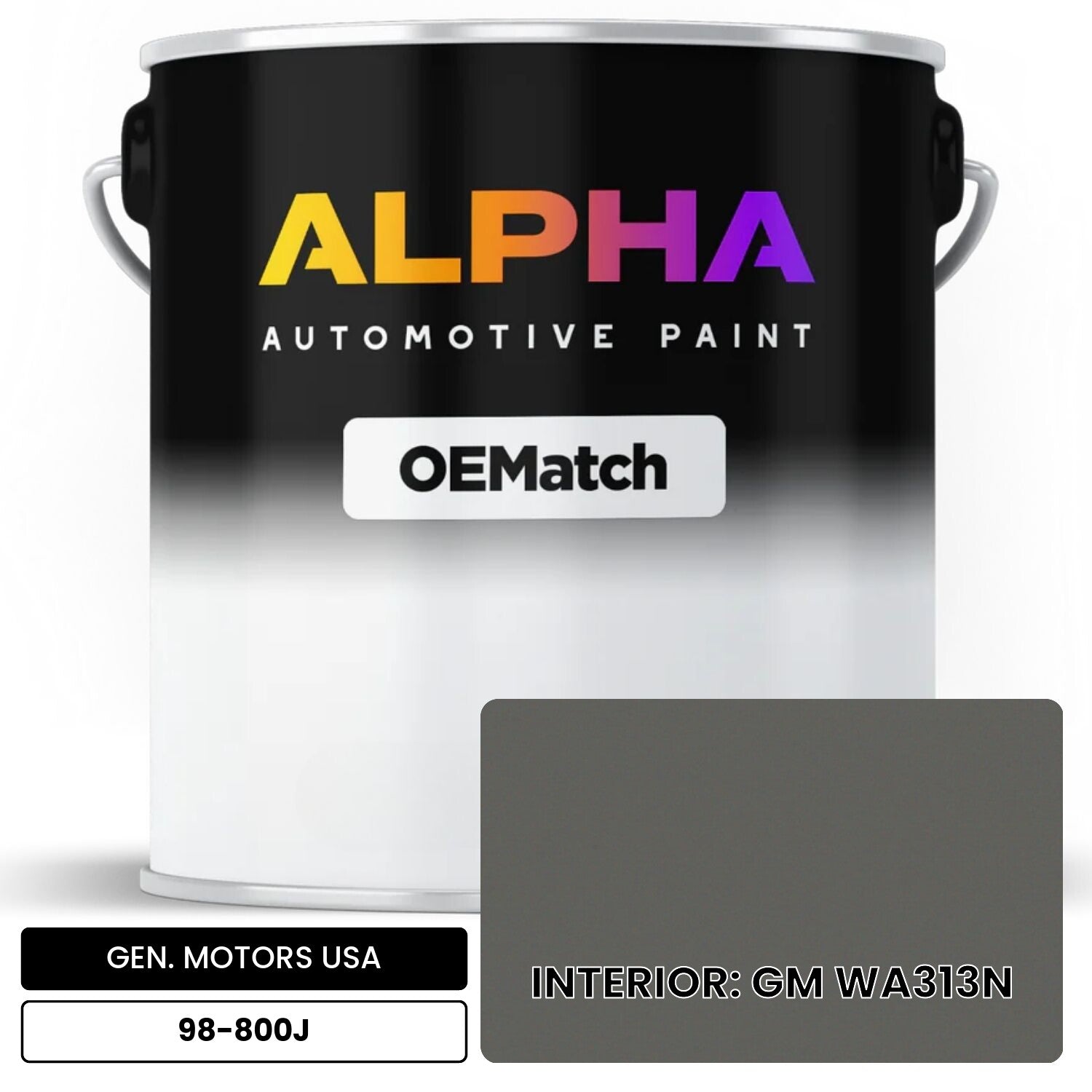 GEN. MOTORS USA INTERIOR: GM WA313N 98-800J OEMatch Basecoat