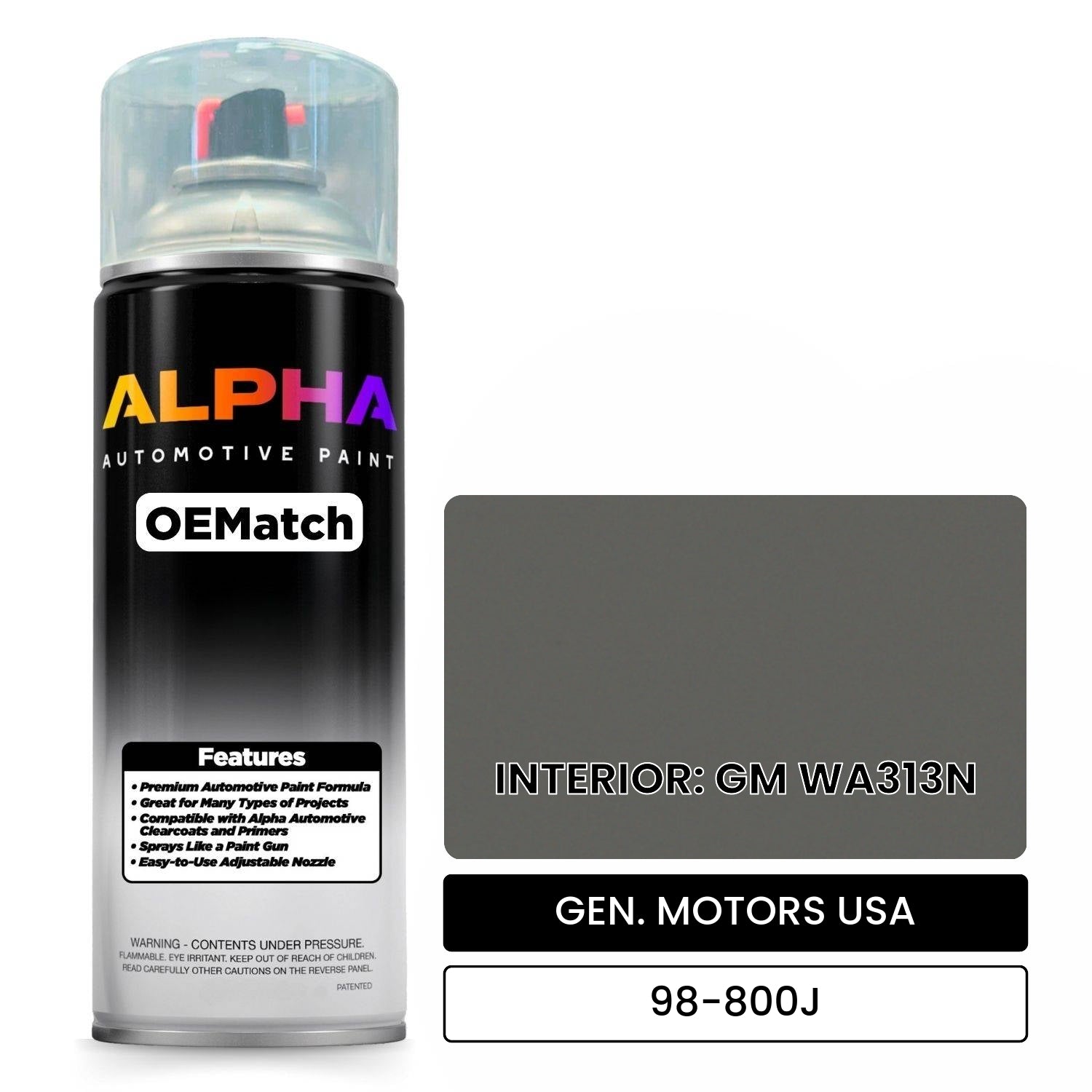 GEN. MOTORS USA INTERIOR: GM WA313N 98-800J OEMatch Spraycan