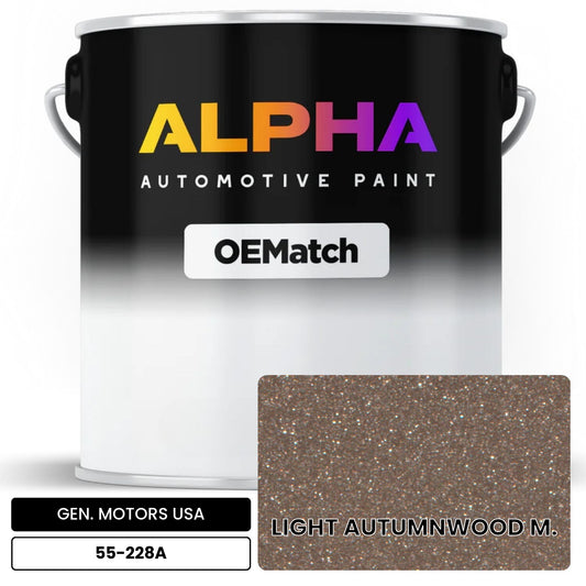 GEN. MOTORS USA LIGHT AUTUMNWOOD M. 55-228A OEMatch Basecoat