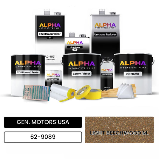 GEN. MOTORS USA LIGHT BEECHWOOD M. 62-9089 OEMatch Vehicle Paint Kit