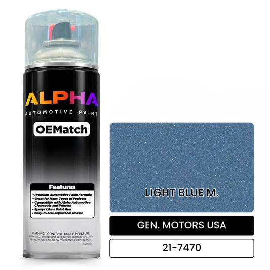 GEN. MOTORS USA LIGHT BLUE M. 21-7470 OEMatch Spraycan