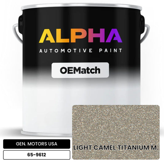GEN. MOTORS USA LIGHT CAMEL TITANIUM M. 65-9612 OEMatch Basecoat