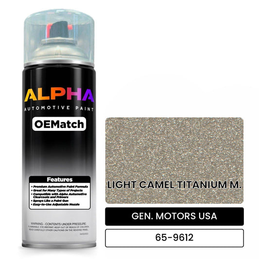 GEN. MOTORS USA LIGHT CAMEL TITANIUM M. 65-9612 OEMatch Spraycan