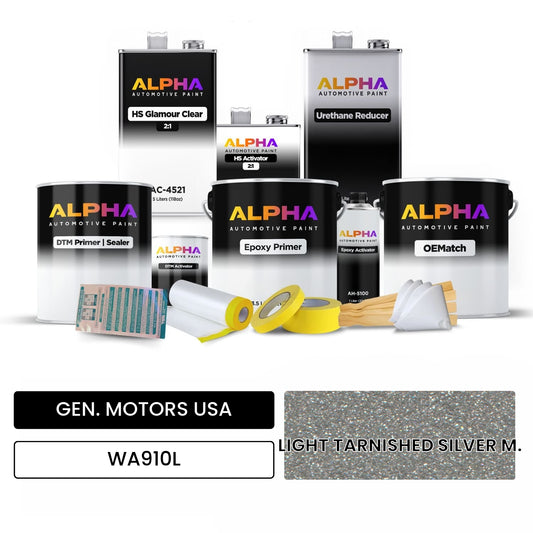 GEN. MOTORS USA LIGHT TARNISHED SILVER M. WA910L OEMatch Vehicle Paint Kit