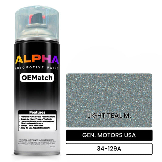GEN. MOTORS USA LIGHT TEAL M. 34-129A OEMatch Spraycan
