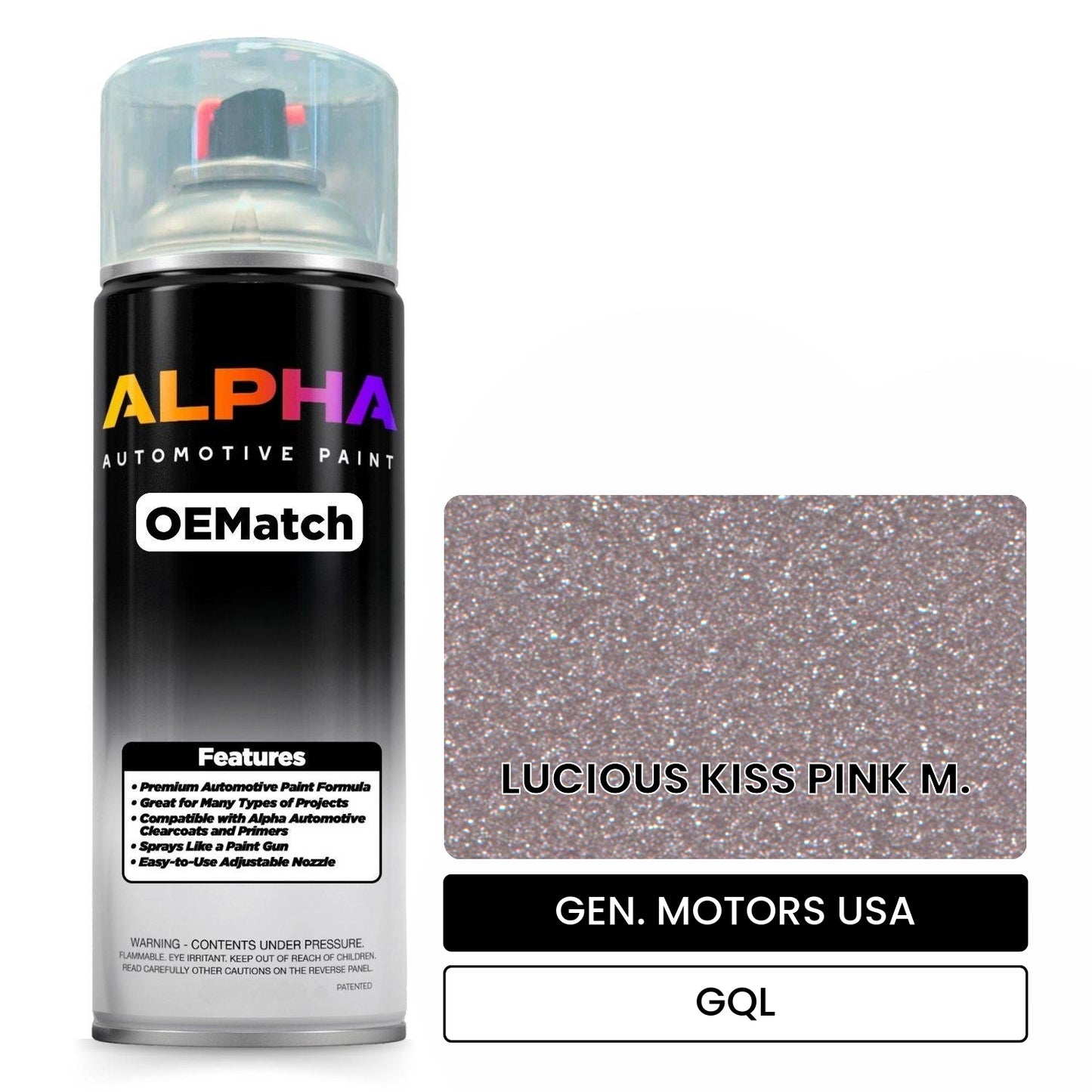GEN. MOTORS USA LUCIOUS KISS PINK M. GQL OEMatch Spraycan