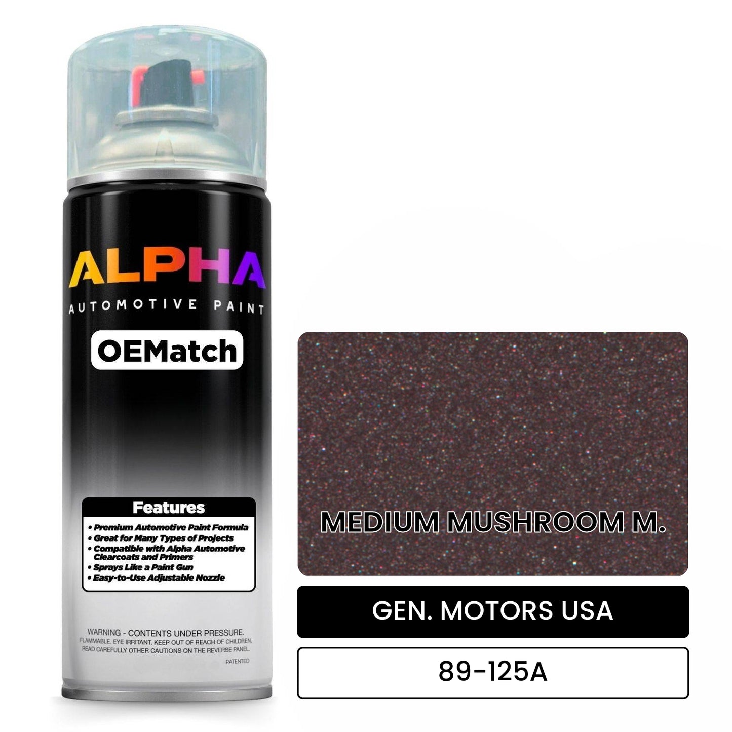 GEN. MOTORS USA MEDIUM MUSHROOM M. 89-125A OEMatch Spraycan