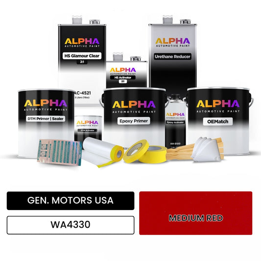 GEN. MOTORS USA MEDIUM RED WA4330 OEMatch Vehicle Paint Kit