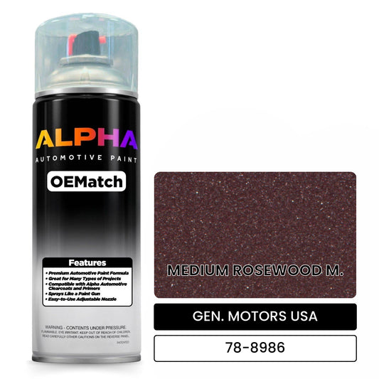 GEN. MOTORS USA MEDIUM ROSEWOOD M. 78-8986 OEMatch Spraycan