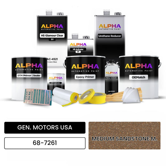 GEN. MOTORS USA MEDIUM SANDSTONE M. 68-7261 OEMatch Vehicle Paint Kit