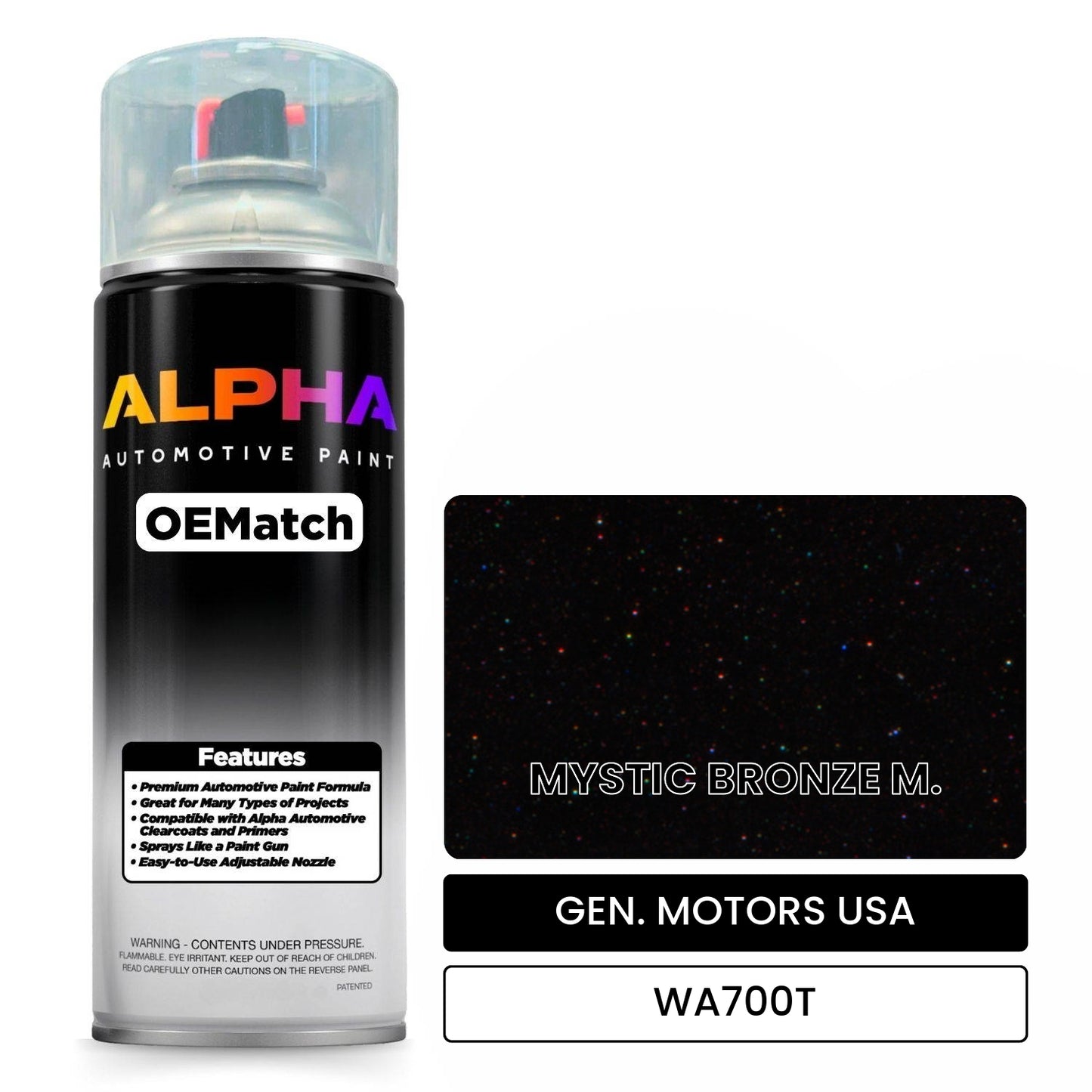 GEN. MOTORS USA MYSTIC BRONZE M. WA700T OEMatch Spraycan
