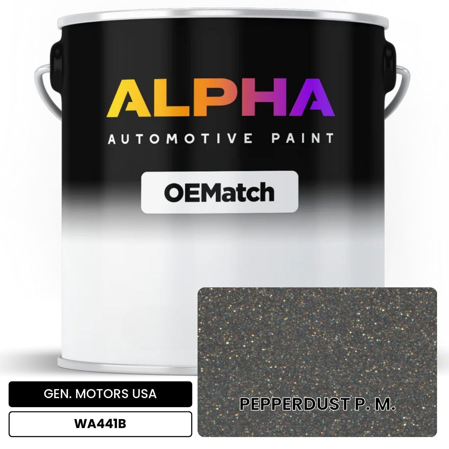 GEN. MOTORS USA PEPPERDUST P. M. WA441B OEMatch Basecoat