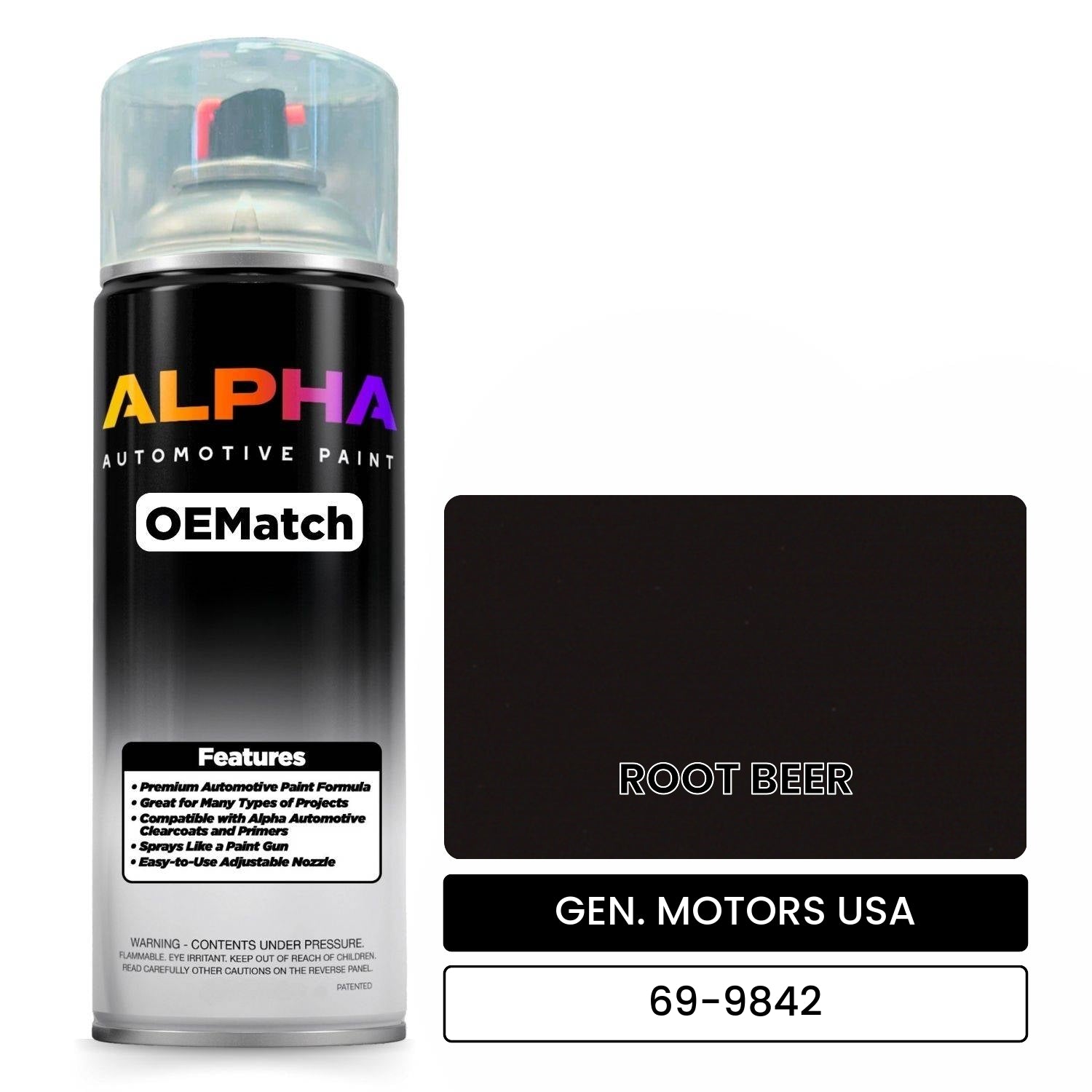 GEN. MOTORS USA ROOT BEER 69-9842 OEMatch Spraycan