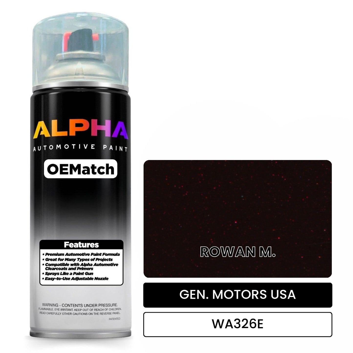 GEN. MOTORS USA ROWAN M. WA326E OEMatch Spraycan