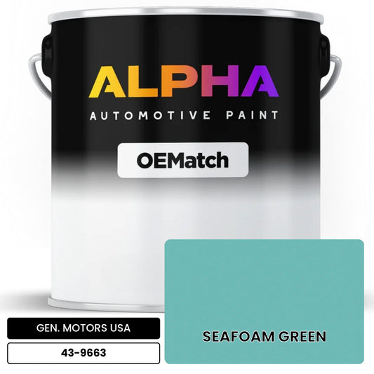 GEN. MOTORS USA SEAFOAM GREEN 43-9663 OEMatch Basecoat