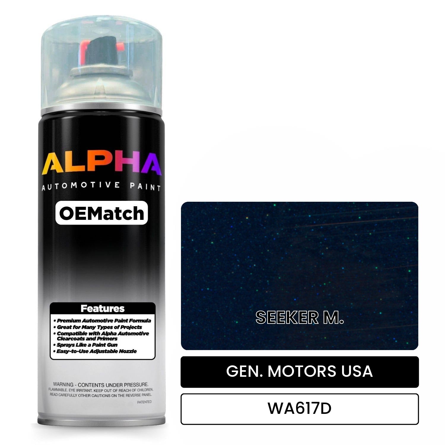 GEN. MOTORS USA SEEKER M. WA617D OEMatch Spraycan