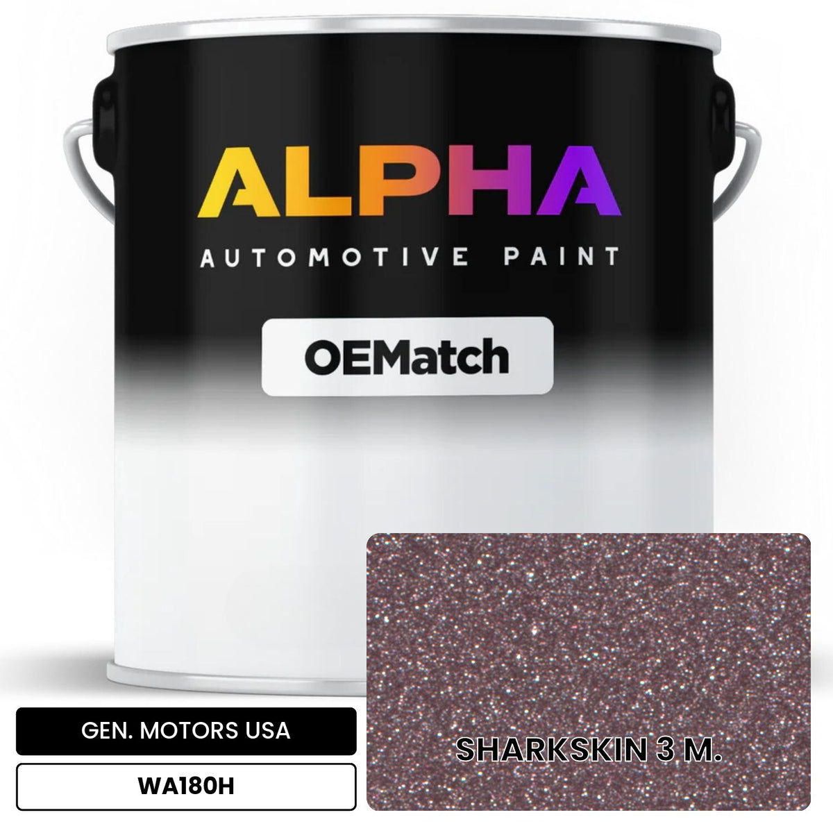 GEN. MOTORS USA SHARKSKIN 3 M. WA180H OEMatch Basecoat
