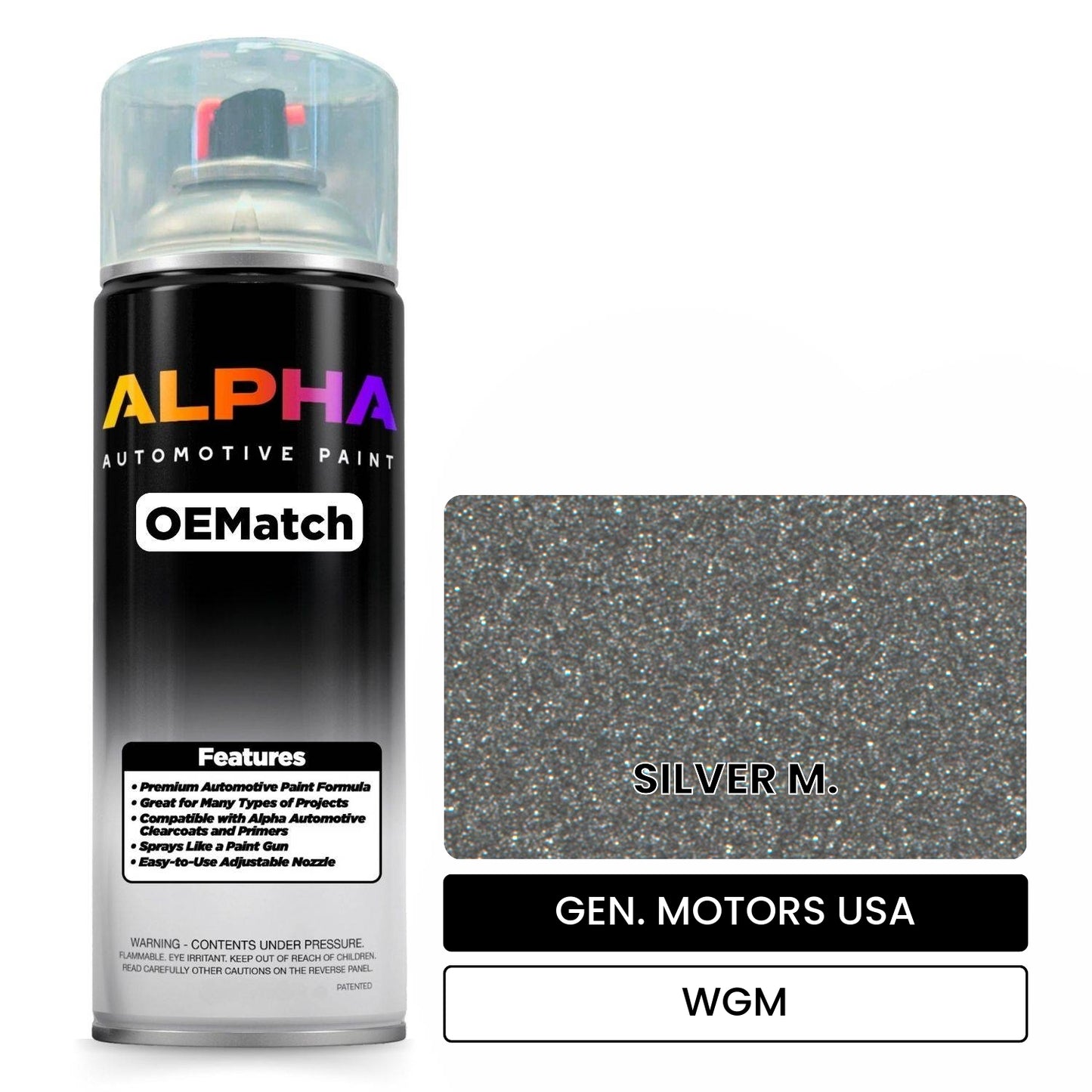 GEN. MOTORS USA SILVER M. WGM OEMatch Spraycan