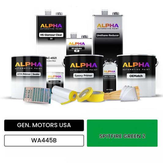 GEN. MOTORS USA SPITFIRE GREEN 2 WA445B OEMatch Vehicle Paint Kit