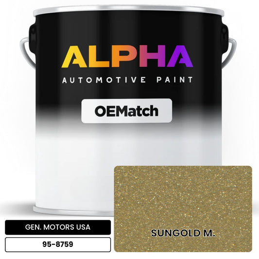 GEN. MOTORS USA SUNGOLD M. 95-8759 OEMatch Basecoat