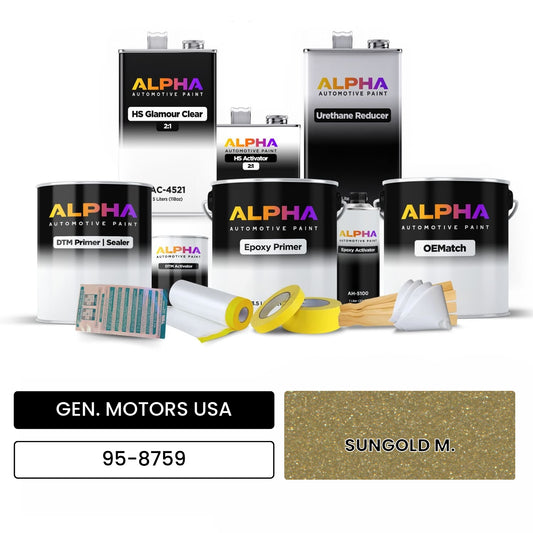 GEN. MOTORS USA SUNGOLD M. 95-8759 OEMatch Vehicle Paint Kit