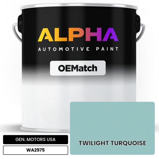 GEN. MOTORS USA TWILIGHT TURQUOISE WA2975 OEMatch Basecoat
