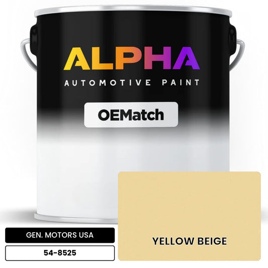 GEN. MOTORS USA YELLOW BEIGE 54-8525 OEMatch Basecoat