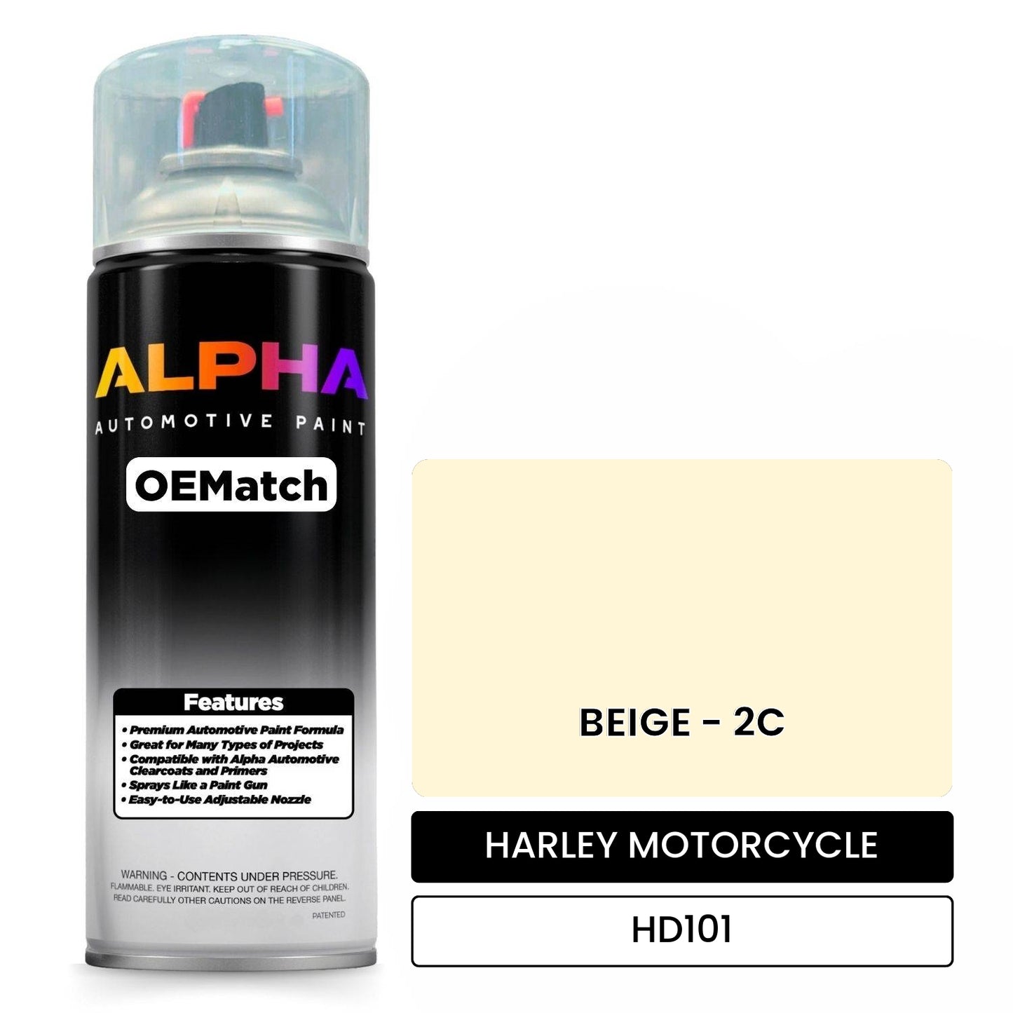 HARLEY MOTORCYCLE BEIGE - 2C HD101 OEMatch Spraycan
