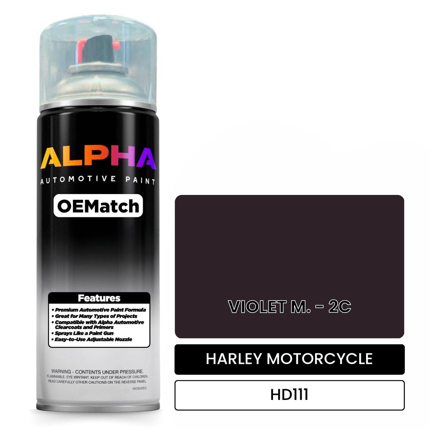 HARLEY MOTORCYCLE VIOLET M. - 2C HD111 OEMatch Spraycan
