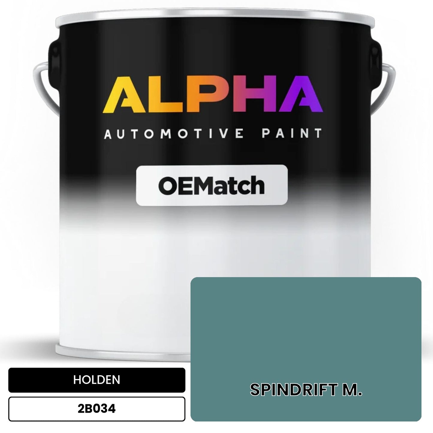 HOLDEN SPINDRIFT M. 2B034 OEMatch Basecoat