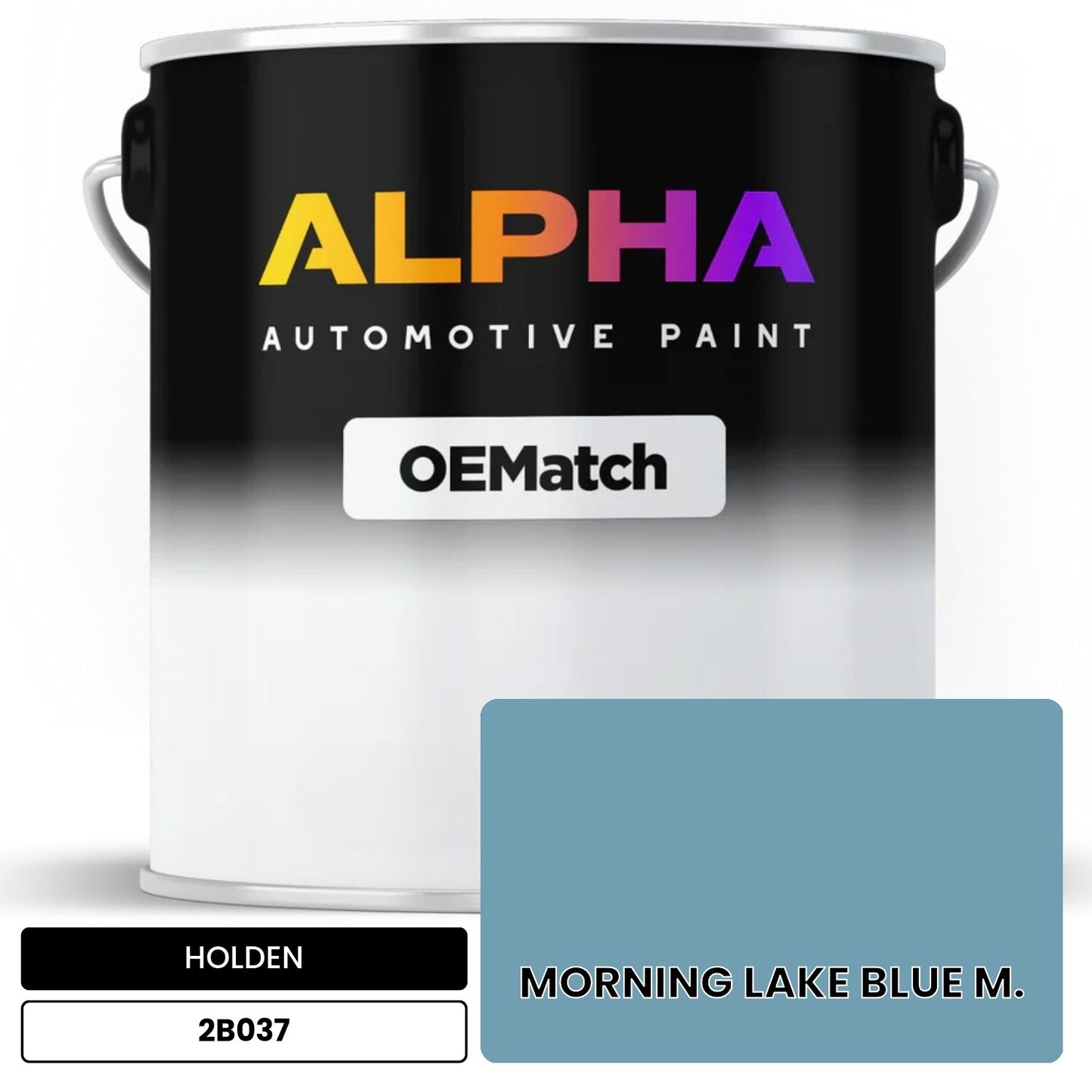 HOLDEN MORNING LAKE BLUE M. 2B037 OEMatch Basecoat