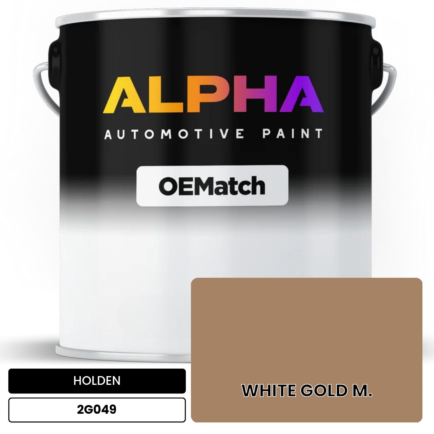 HOLDEN WHITE GOLD M. 2G049 OEMatch Basecoat