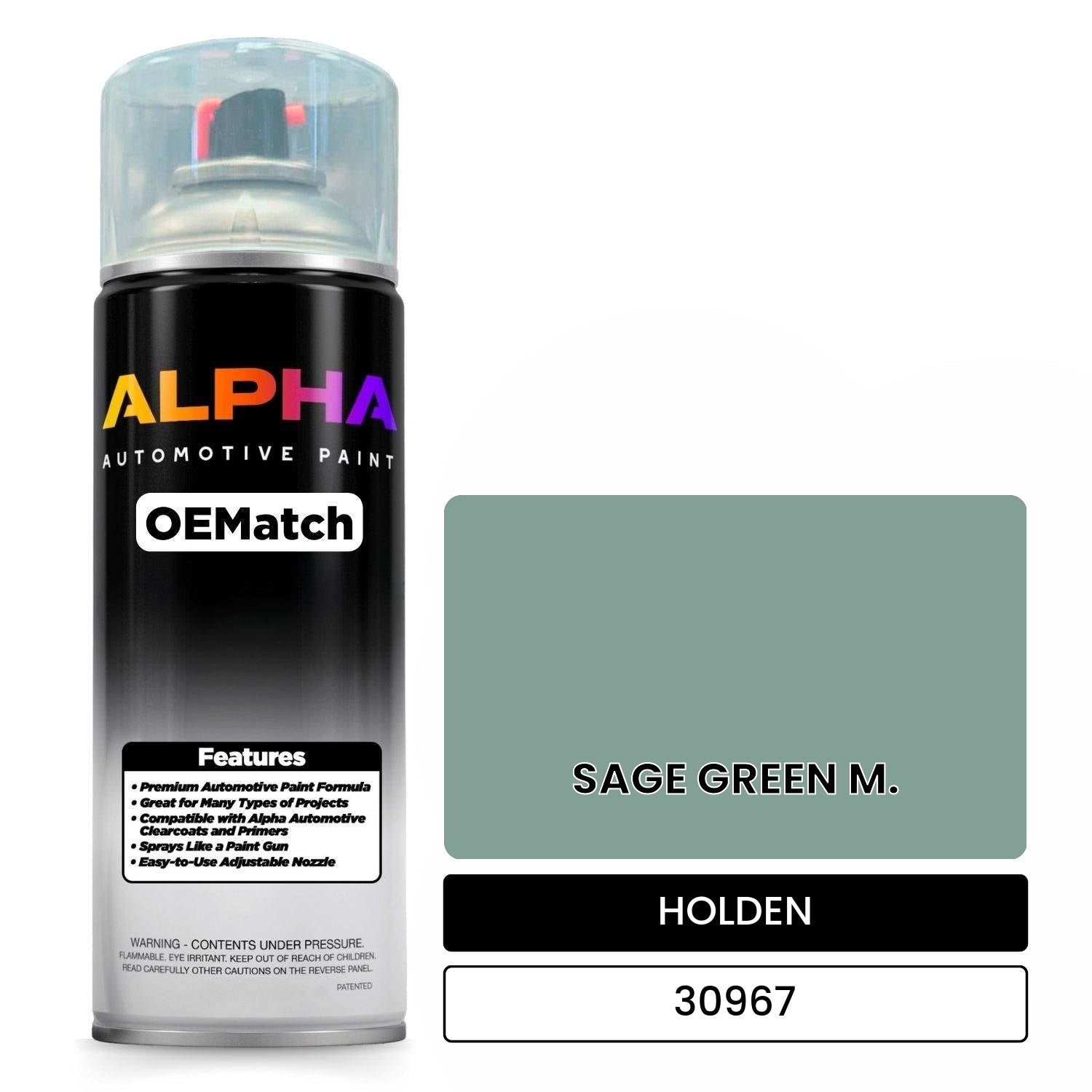 HOLDEN SAGE GREEN M. 30967 OEMatch Spraycan