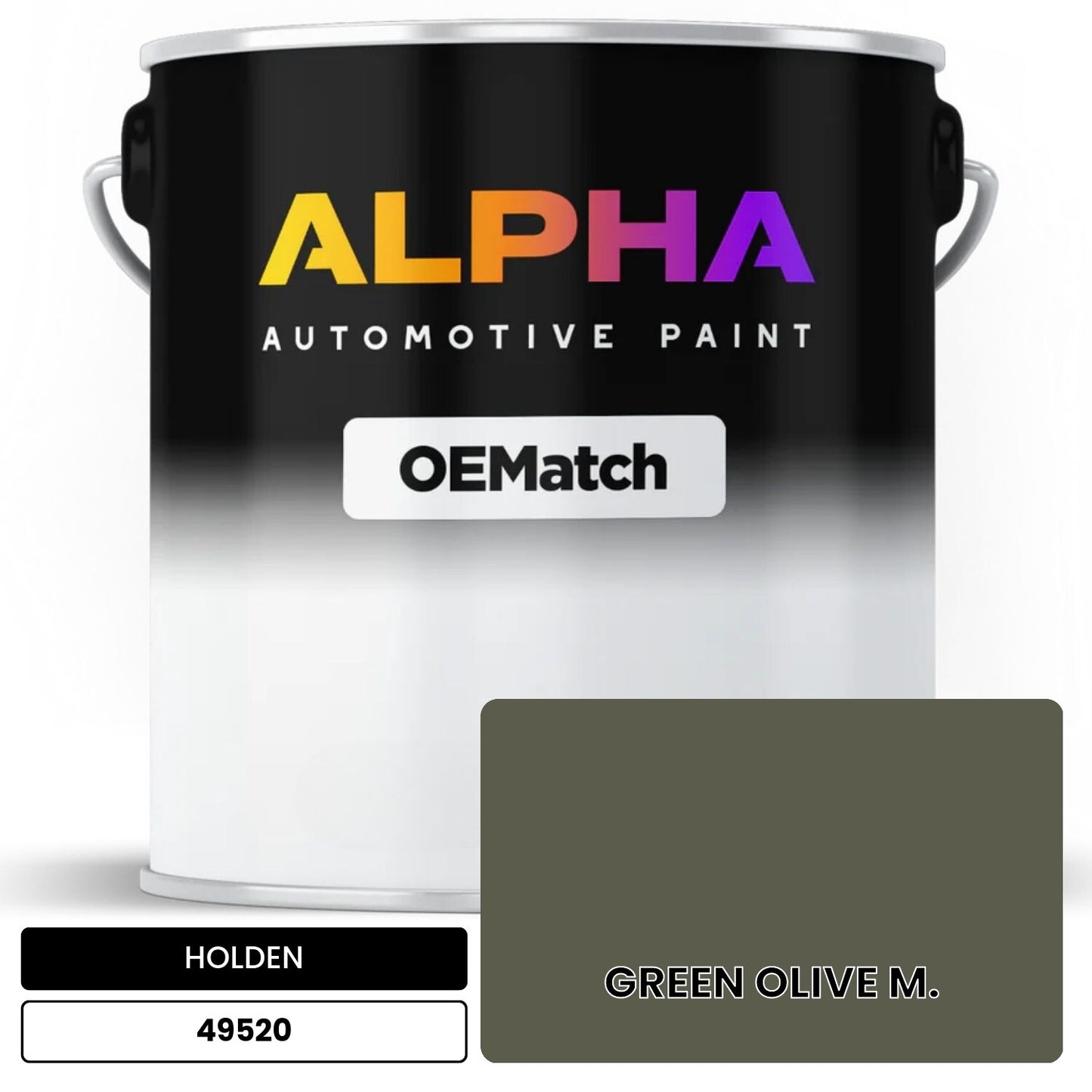HOLDEN GREEN OLIVE M. 49520 OEMatch Basecoat