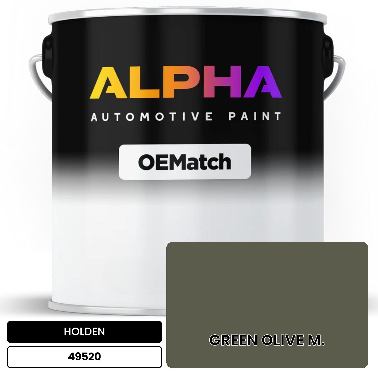 HOLDEN GREEN OLIVE M. 49520 OEMatch Basecoat