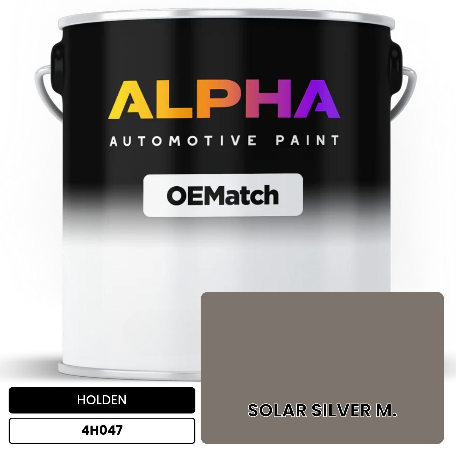 HOLDEN SOLAR SILVER M. 4H047 OEMatch Basecoat