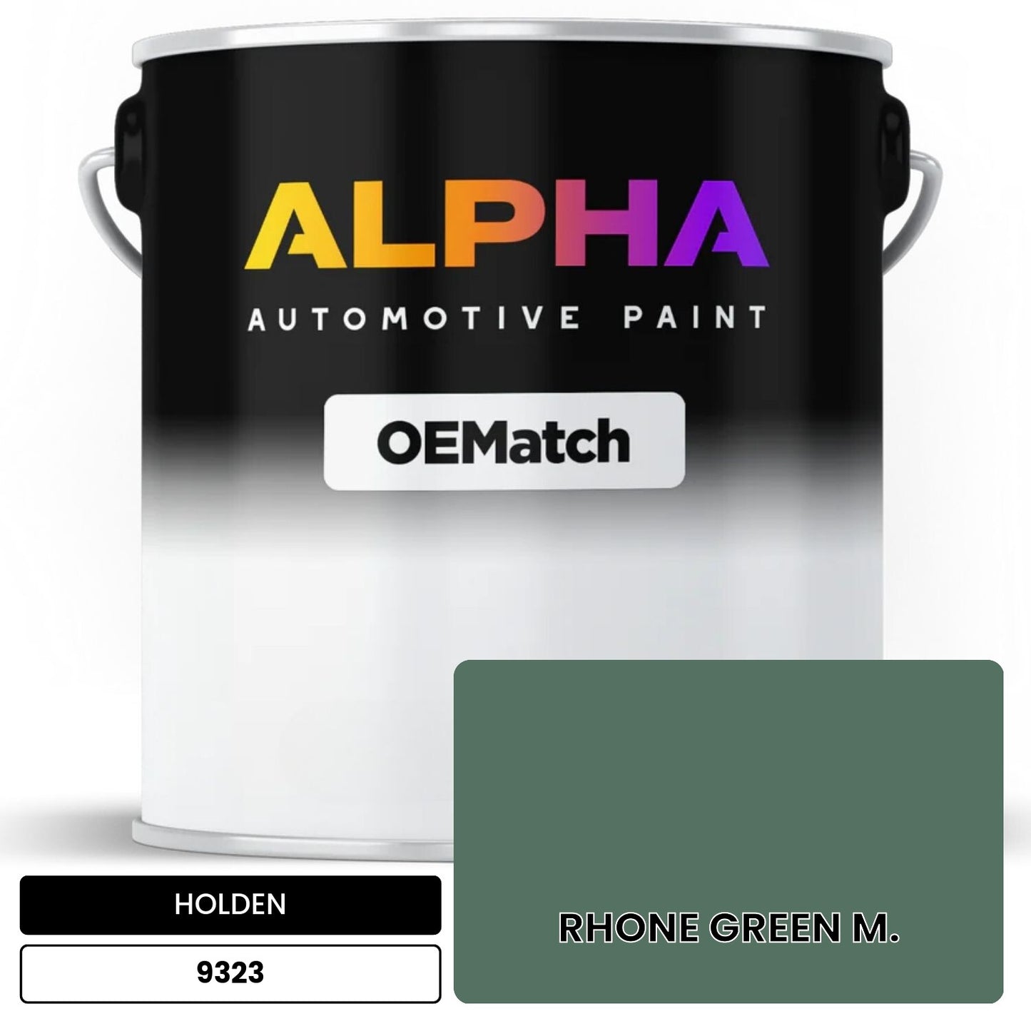 HOLDEN RHONE GREEN M. 9323 OEMatch Basecoat