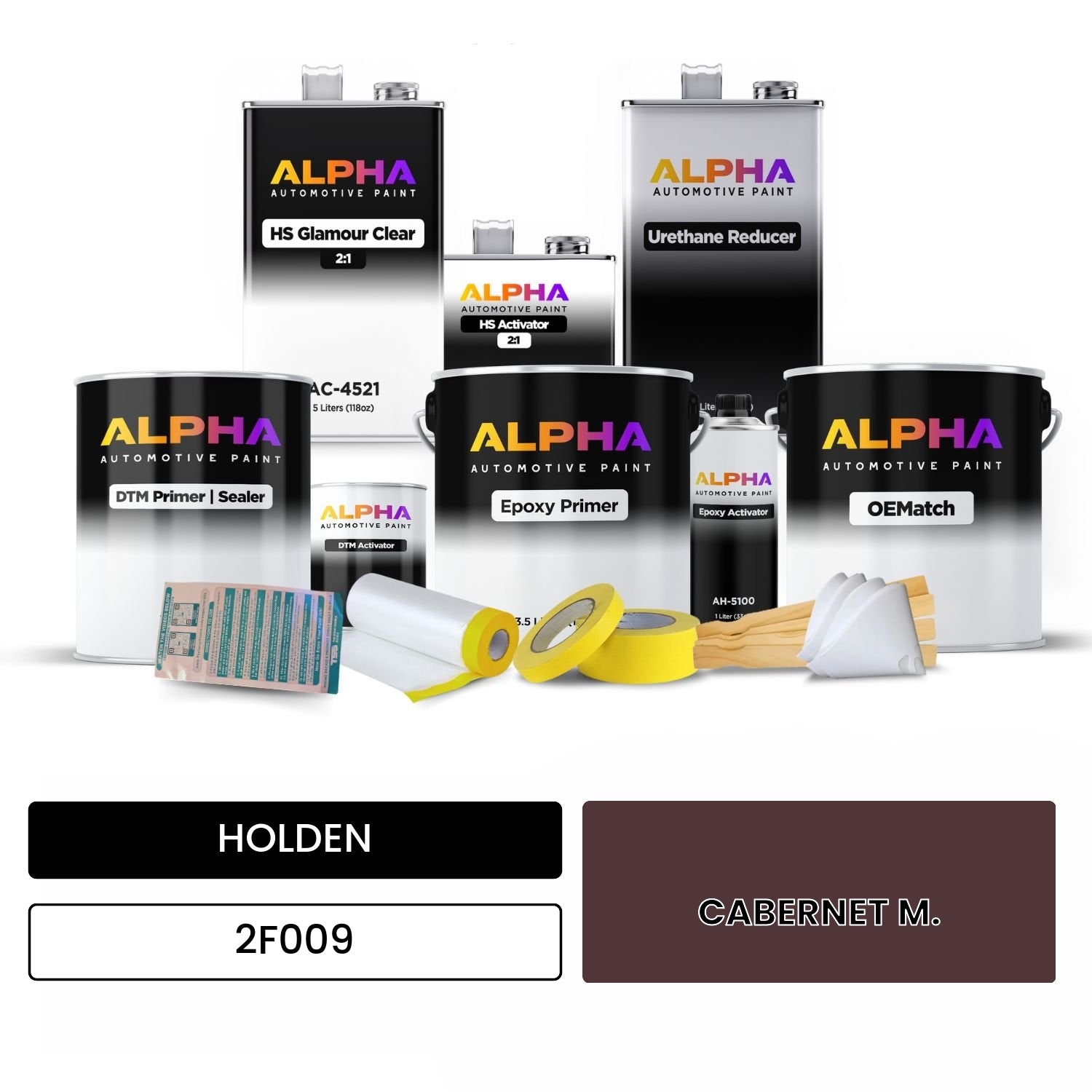HOLDEN CABERNET M. 2F009 OEMatch Vehicle Paint Kit