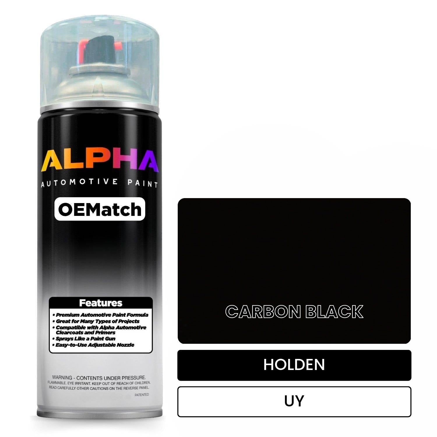 HOLDEN CARBON BLACK UY OEMatch Spraycan