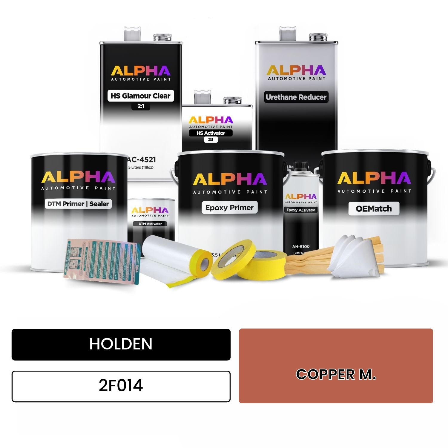 HOLDEN COPPER M. 2F014 OEMatch Vehicle Paint Kit
