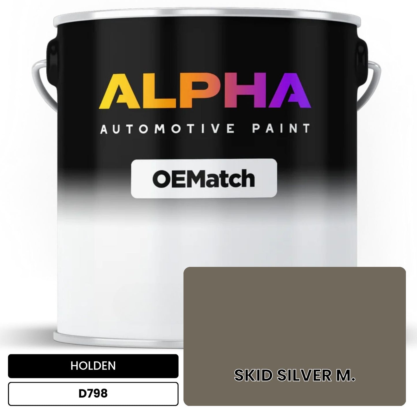 HOLDEN SKID SILVER M. D798 OEMatch Basecoat