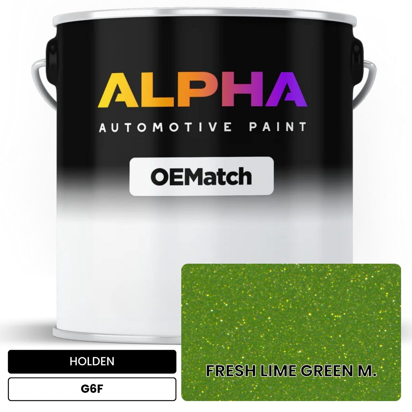 HOLDEN FRESH LIME GREEN M. G6F OEMatch Basecoat